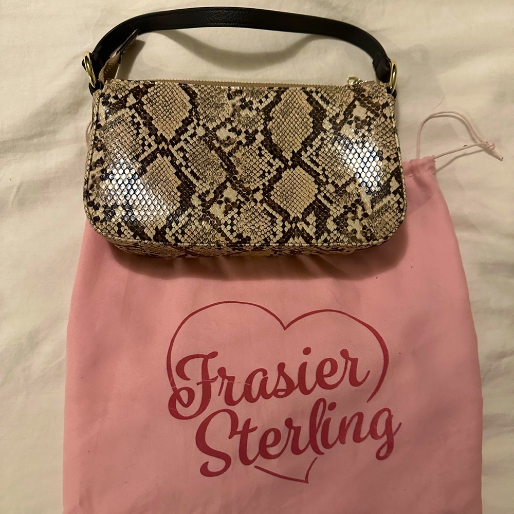 Frasier Sterling snakeskin bag